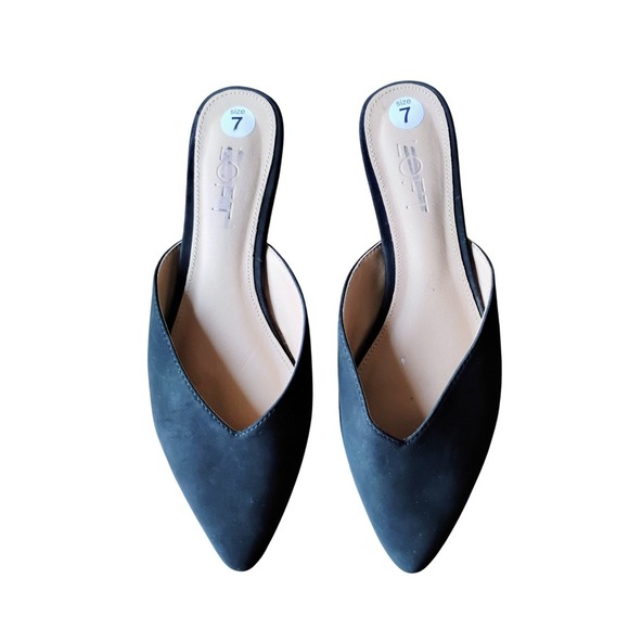 LOFT Shoes - NEW LOFT Black Pointed Toe Mules Slides Size 7 Comfortable Everyday Shoes
